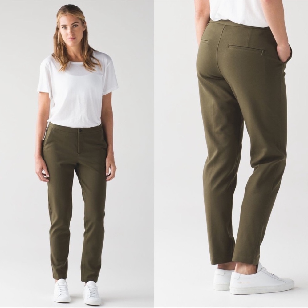 lululemon athletica Olive Green Women's Slim Trousers